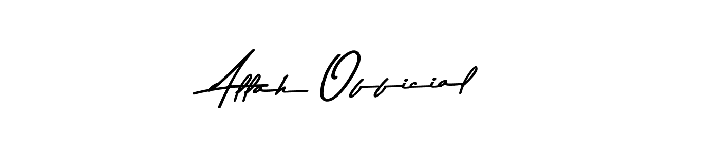 Allah Official stylish signature style. Best Handwritten Sign (Asem Kandis PERSONAL USE) for my name. Handwritten Signature Collection Ideas for my name Allah Official. Allah Official signature style 9 images and pictures png