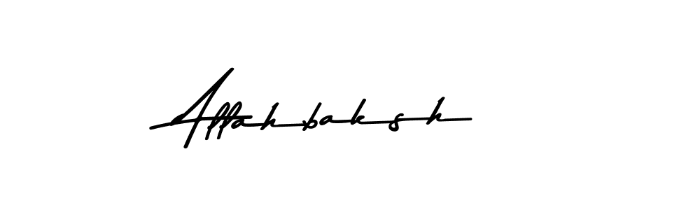 Make a beautiful signature design for name Allahbaksh. With this signature (Asem Kandis PERSONAL USE) style, you can create a handwritten signature for free. Allahbaksh signature style 9 images and pictures png