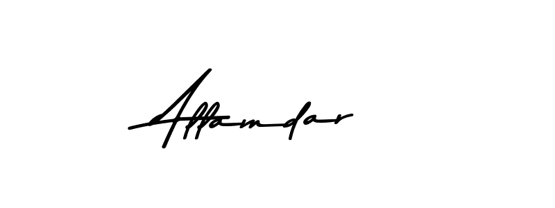 Create a beautiful signature design for name Allamdar. With this signature (Asem Kandis PERSONAL USE) fonts, you can make a handwritten signature for free. Allamdar signature style 9 images and pictures png
