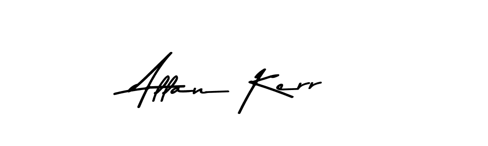 Create a beautiful signature design for name Allan Kerr. With this signature (Asem Kandis PERSONAL USE) fonts, you can make a handwritten signature for free. Allan Kerr signature style 9 images and pictures png