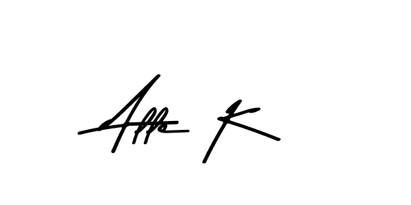 How to Draw Alle K signature style? Asem Kandis PERSONAL USE is a latest design signature styles for name Alle K. Alle K signature style 9 images and pictures png
