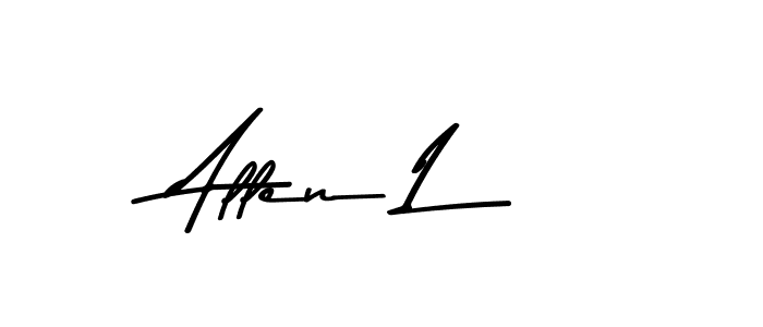 Allen L stylish signature style. Best Handwritten Sign (Asem Kandis PERSONAL USE) for my name. Handwritten Signature Collection Ideas for my name Allen L. Allen L signature style 9 images and pictures png