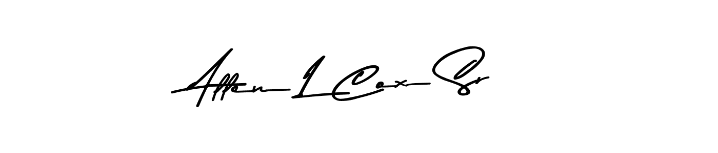 if you are searching for the best signature style for your name Allen L Cox Sr. so please give up your signature search. here we have designed multiple signature styles  using Asem Kandis PERSONAL USE. Allen L Cox Sr signature style 9 images and pictures png