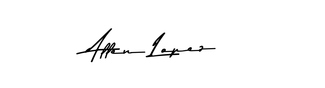 Use a signature maker to create a handwritten signature online. With this signature software, you can design (Asem Kandis PERSONAL USE) your own signature for name Allen Lopez. Allen Lopez signature style 9 images and pictures png