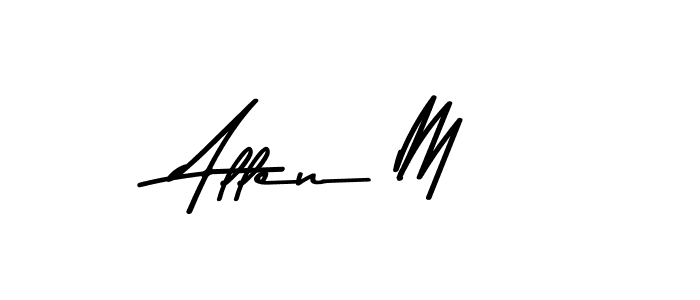 How to make Allen M signature? Asem Kandis PERSONAL USE is a professional autograph style. Create handwritten signature for Allen M name. Allen M signature style 9 images and pictures png