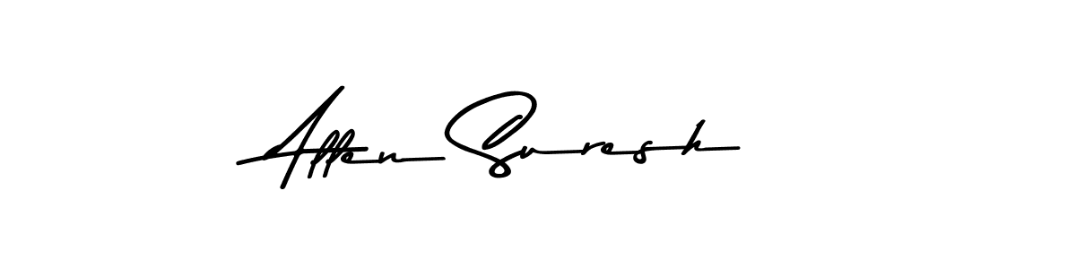 Design your own signature with our free online signature maker. With this signature software, you can create a handwritten (Asem Kandis PERSONAL USE) signature for name Allen Suresh. Allen Suresh signature style 9 images and pictures png