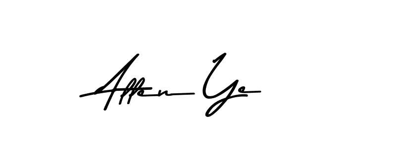 Design your own signature with our free online signature maker. With this signature software, you can create a handwritten (Asem Kandis PERSONAL USE) signature for name Allen Ye. Allen Ye signature style 9 images and pictures png