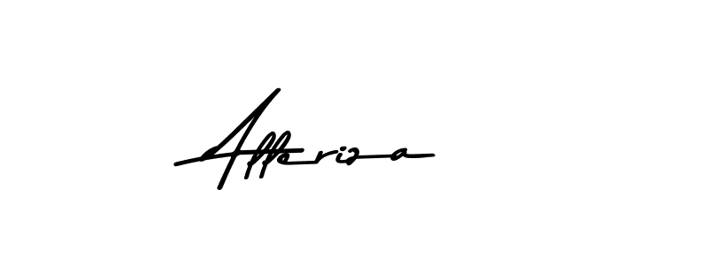Design your own signature with our free online signature maker. With this signature software, you can create a handwritten (Asem Kandis PERSONAL USE) signature for name Alleriza. Alleriza signature style 9 images and pictures png