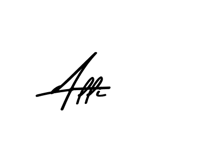 You should practise on your own different ways (Asem Kandis PERSONAL USE) to write your name (Alli) in signature. don't let someone else do it for you. Alli signature style 9 images and pictures png