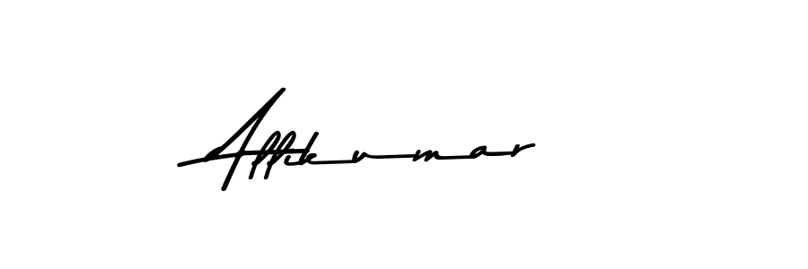 How to make Allikumar name signature. Use Asem Kandis PERSONAL USE style for creating short signs online. This is the latest handwritten sign. Allikumar signature style 9 images and pictures png