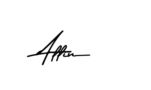 Create a beautiful signature design for name Allin. With this signature (Asem Kandis PERSONAL USE) fonts, you can make a handwritten signature for free. Allin signature style 9 images and pictures png