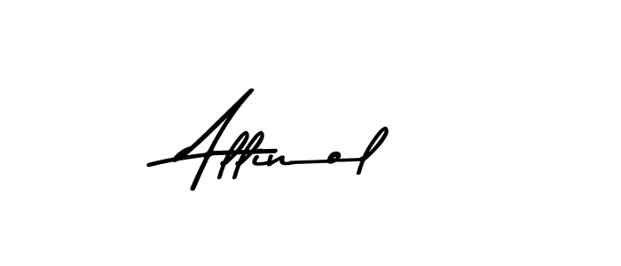 Allinol stylish signature style. Best Handwritten Sign (Asem Kandis PERSONAL USE) for my name. Handwritten Signature Collection Ideas for my name Allinol. Allinol signature style 9 images and pictures png