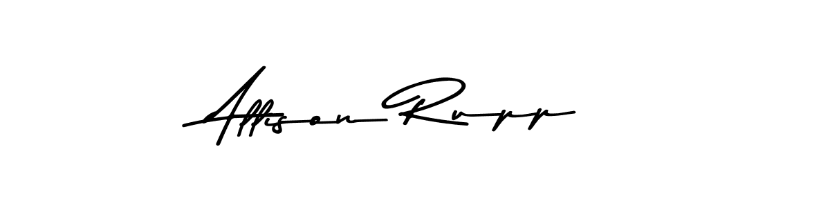 How to make Allison Rupp name signature. Use Asem Kandis PERSONAL USE style for creating short signs online. This is the latest handwritten sign. Allison Rupp signature style 9 images and pictures png