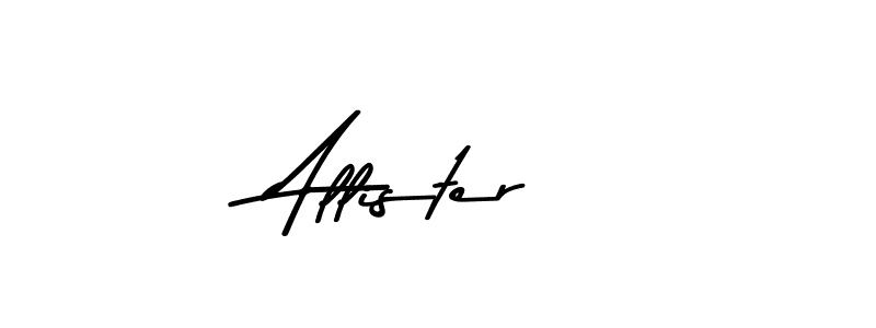 Make a beautiful signature design for name Allister. With this signature (Asem Kandis PERSONAL USE) style, you can create a handwritten signature for free. Allister signature style 9 images and pictures png