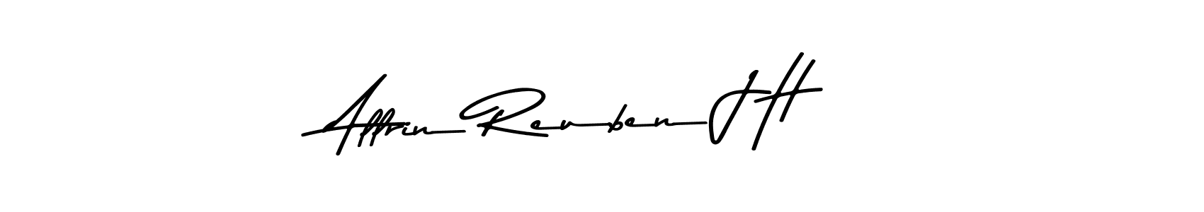 Design your own signature with our free online signature maker. With this signature software, you can create a handwritten (Asem Kandis PERSONAL USE) signature for name Allrin Reuben J H. Allrin Reuben J H signature style 9 images and pictures png