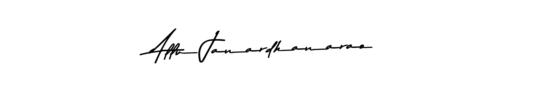 Design your own signature with our free online signature maker. With this signature software, you can create a handwritten (Asem Kandis PERSONAL USE) signature for name Allu Janardhanarao. Allu Janardhanarao signature style 9 images and pictures png