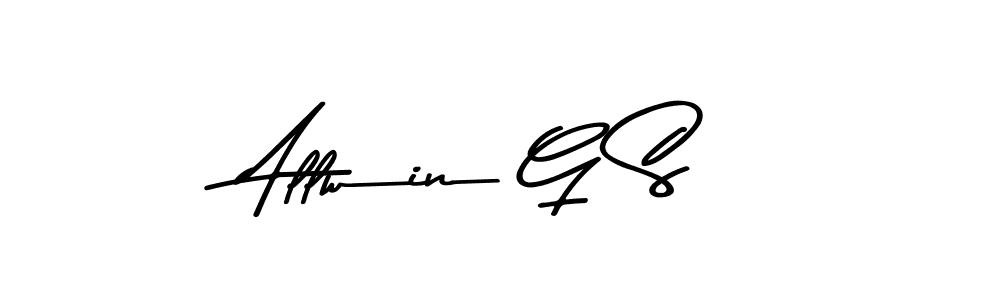 Best and Professional Signature Style for Allwin G S. Asem Kandis PERSONAL USE Best Signature Style Collection. Allwin G S signature style 9 images and pictures png