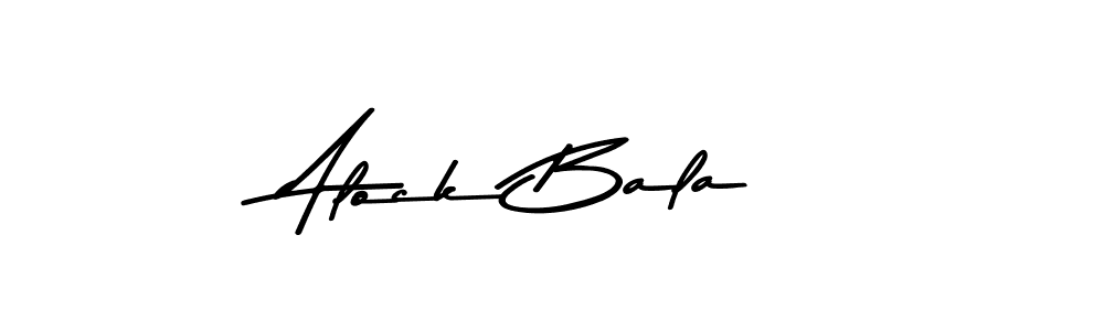 Design your own signature with our free online signature maker. With this signature software, you can create a handwritten (Asem Kandis PERSONAL USE) signature for name Alock Bala. Alock Bala signature style 9 images and pictures png