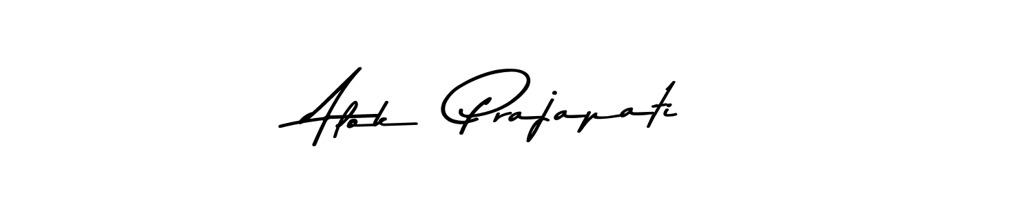 Similarly Asem Kandis PERSONAL USE is the best handwritten signature design. Signature creator online .You can use it as an online autograph creator for name Alok  Prajapati. Alok  Prajapati signature style 9 images and pictures png