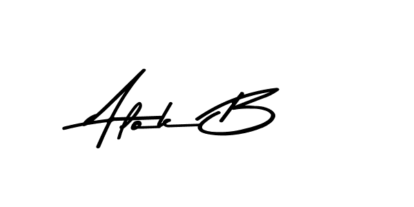 Also we have Alok B name is the best signature style. Create professional handwritten signature collection using Asem Kandis PERSONAL USE autograph style. Alok B signature style 9 images and pictures png