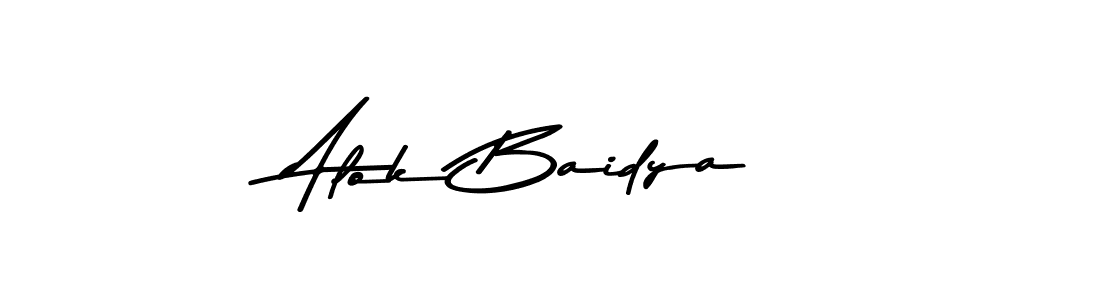 Alok Baidya stylish signature style. Best Handwritten Sign (Asem Kandis PERSONAL USE) for my name. Handwritten Signature Collection Ideas for my name Alok Baidya. Alok Baidya signature style 9 images and pictures png