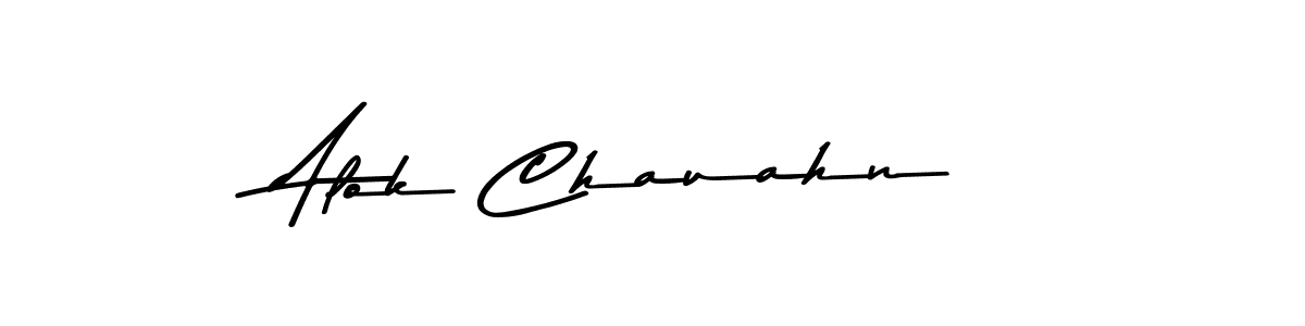 Create a beautiful signature design for name Alok Chauahn. With this signature (Asem Kandis PERSONAL USE) fonts, you can make a handwritten signature for free. Alok Chauahn signature style 9 images and pictures png