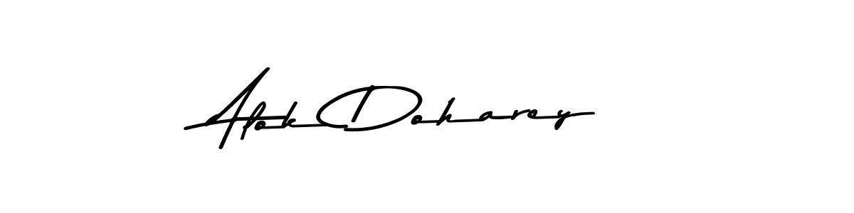 Create a beautiful signature design for name Alok Doharey. With this signature (Asem Kandis PERSONAL USE) fonts, you can make a handwritten signature for free. Alok Doharey signature style 9 images and pictures png