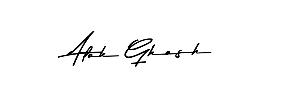 Make a beautiful signature design for name Alok Ghosh. With this signature (Asem Kandis PERSONAL USE) style, you can create a handwritten signature for free. Alok Ghosh signature style 9 images and pictures png