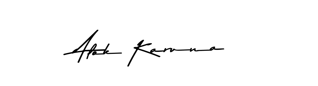 Make a beautiful signature design for name Alok Karuna. Use this online signature maker to create a handwritten signature for free. Alok Karuna signature style 9 images and pictures png