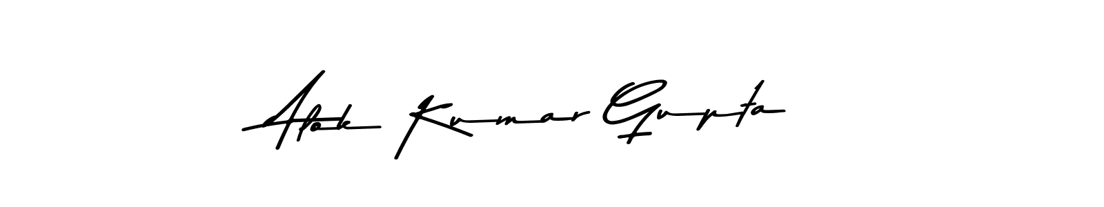 Use a signature maker to create a handwritten signature online. With this signature software, you can design (Asem Kandis PERSONAL USE) your own signature for name Alok Kumar Gupta. Alok Kumar Gupta signature style 9 images and pictures png