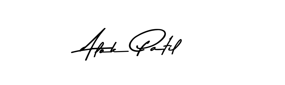 Make a beautiful signature design for name Alok Patil. Use this online signature maker to create a handwritten signature for free. Alok Patil signature style 9 images and pictures png