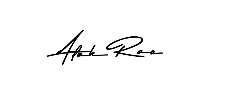 How to make Alok Rao name signature. Use Asem Kandis PERSONAL USE style for creating short signs online. This is the latest handwritten sign. Alok Rao signature style 9 images and pictures png