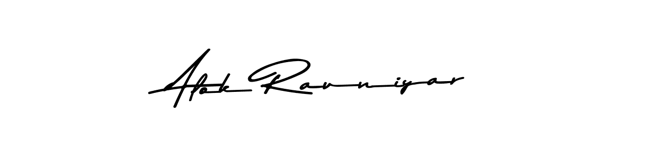 Alok Rauniyar stylish signature style. Best Handwritten Sign (Asem Kandis PERSONAL USE) for my name. Handwritten Signature Collection Ideas for my name Alok Rauniyar. Alok Rauniyar signature style 9 images and pictures png