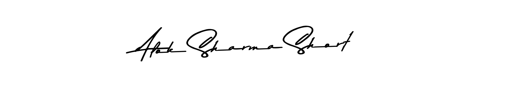 Use a signature maker to create a handwritten signature online. With this signature software, you can design (Asem Kandis PERSONAL USE) your own signature for name Alok Sharma Short. Alok Sharma Short signature style 9 images and pictures png