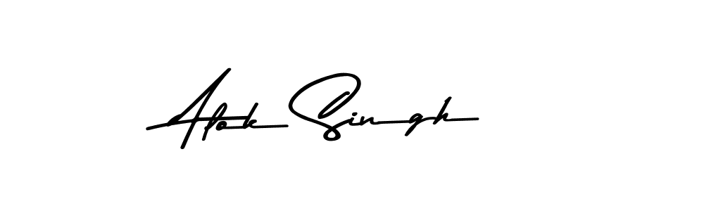 Use a signature maker to create a handwritten signature online. With this signature software, you can design (Asem Kandis PERSONAL USE) your own signature for name Alok Singh. Alok Singh signature style 9 images and pictures png