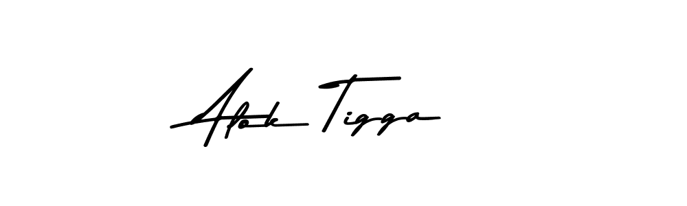 if you are searching for the best signature style for your name Alok Tigga. so please give up your signature search. here we have designed multiple signature styles  using Asem Kandis PERSONAL USE. Alok Tigga signature style 9 images and pictures png