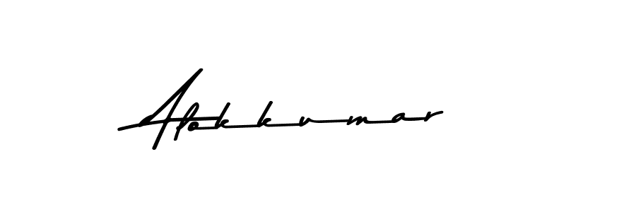 You should practise on your own different ways (Asem Kandis PERSONAL USE) to write your name (Alokkumar) in signature. don't let someone else do it for you. Alokkumar signature style 9 images and pictures png