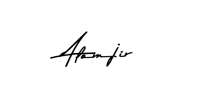 if you are searching for the best signature style for your name Alomjir. so please give up your signature search. here we have designed multiple signature styles  using Asem Kandis PERSONAL USE. Alomjir signature style 9 images and pictures png