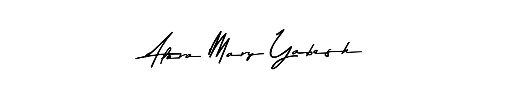 How to Draw Alora Mary Yabesh signature style? Asem Kandis PERSONAL USE is a latest design signature styles for name Alora Mary Yabesh. Alora Mary Yabesh signature style 9 images and pictures png