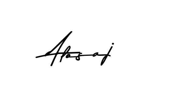 Also we have Alosaj name is the best signature style. Create professional handwritten signature collection using Asem Kandis PERSONAL USE autograph style. Alosaj signature style 9 images and pictures png