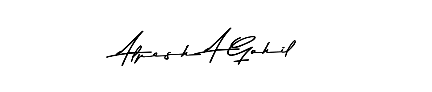 Similarly Asem Kandis PERSONAL USE is the best handwritten signature design. Signature creator online .You can use it as an online autograph creator for name Alpesh A Gohil. Alpesh A Gohil signature style 9 images and pictures png