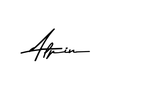 Make a beautiful signature design for name Alpin. With this signature (Asem Kandis PERSONAL USE) style, you can create a handwritten signature for free. Alpin signature style 9 images and pictures png