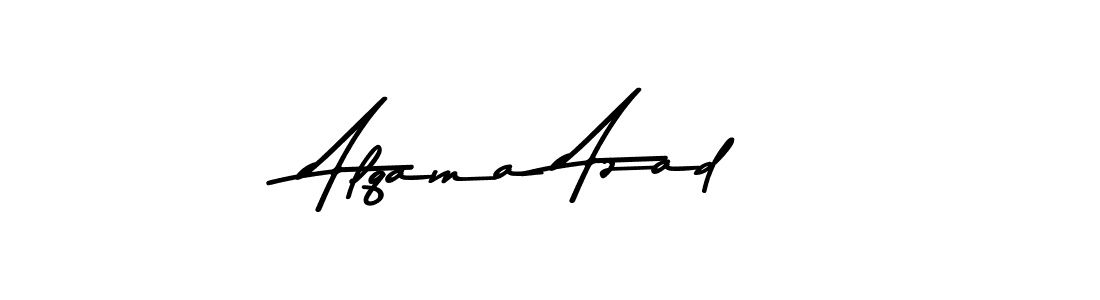 if you are searching for the best signature style for your name Alqama Azad. so please give up your signature search. here we have designed multiple signature styles  using Asem Kandis PERSONAL USE. Alqama Azad signature style 9 images and pictures png