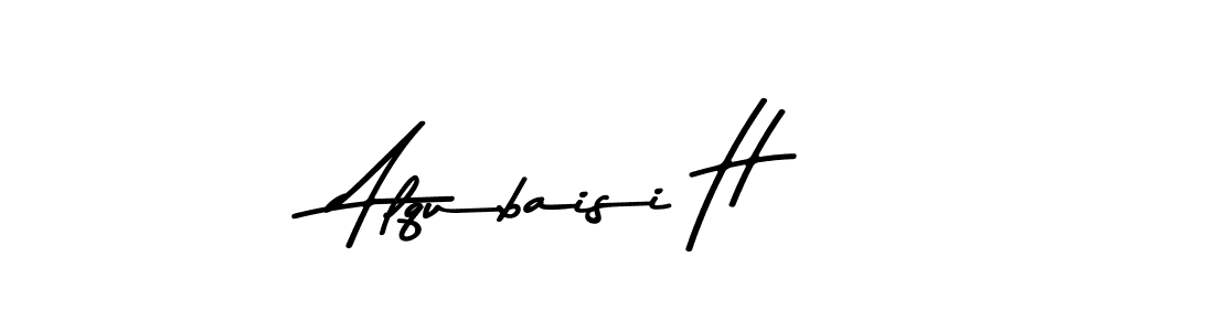 The best way (Asem Kandis PERSONAL USE) to make a short signature is to pick only two or three words in your name. The name Alqubaisi H include a total of six letters. For converting this name. Alqubaisi H signature style 9 images and pictures png