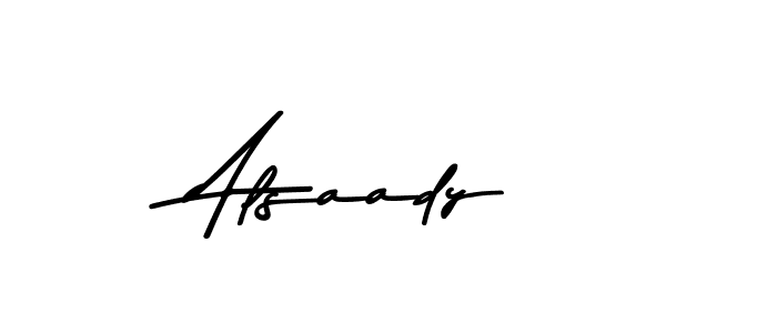 Use a signature maker to create a handwritten signature online. With this signature software, you can design (Asem Kandis PERSONAL USE) your own signature for name Alsaady. Alsaady signature style 9 images and pictures png
