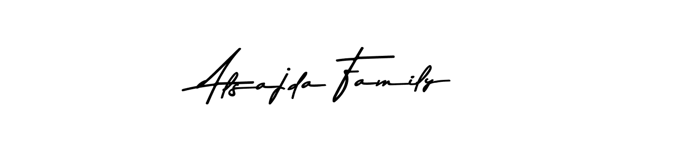 Use a signature maker to create a handwritten signature online. With this signature software, you can design (Asem Kandis PERSONAL USE) your own signature for name Alsajda Family. Alsajda Family signature style 9 images and pictures png