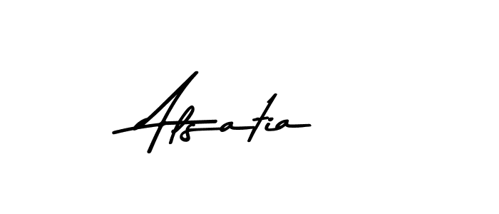 Create a beautiful signature design for name Alsatia. With this signature (Asem Kandis PERSONAL USE) fonts, you can make a handwritten signature for free. Alsatia signature style 9 images and pictures png