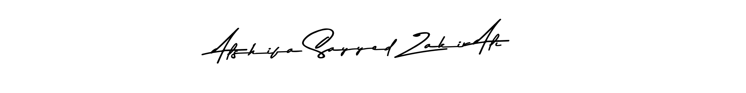 Use a signature maker to create a handwritten signature online. With this signature software, you can design (Asem Kandis PERSONAL USE) your own signature for name Alshifa Sayyed Zakir Ali. Alshifa Sayyed Zakir Ali signature style 9 images and pictures png