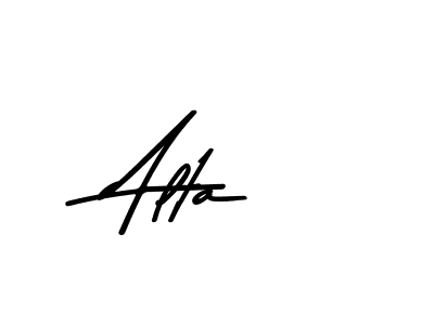 Design your own signature with our free online signature maker. With this signature software, you can create a handwritten (Asem Kandis PERSONAL USE) signature for name Alta. Alta signature style 9 images and pictures png