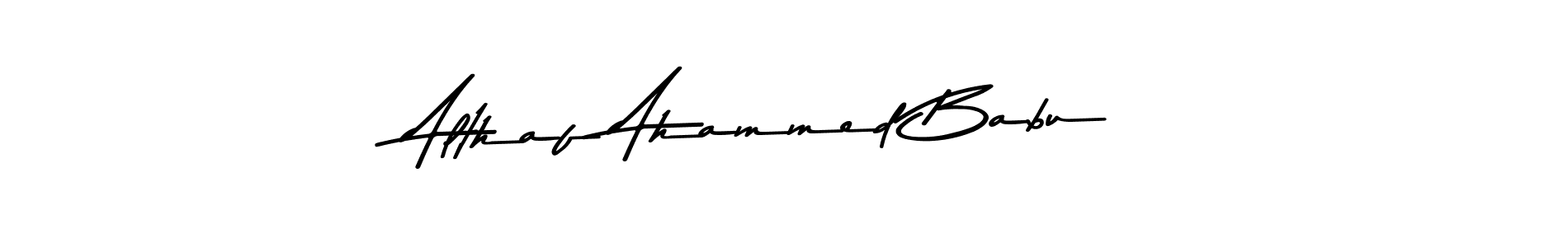 Make a beautiful signature design for name Althaf Ahammed Babu. Use this online signature maker to create a handwritten signature for free. Althaf Ahammed Babu signature style 9 images and pictures png